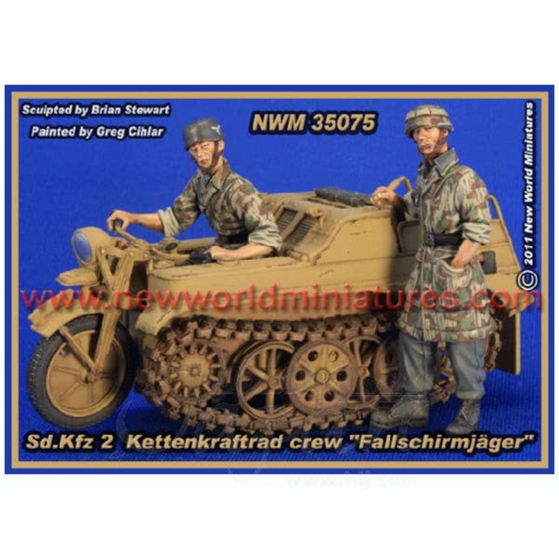 1/35 Sd.Kfz.2 Kettenkraftrad Crew #1 Fallschirmjager
