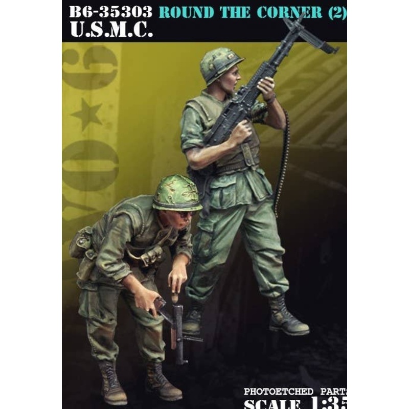 1/35 U.S.M.C. Round The Corner (2) Two-Figure Set
