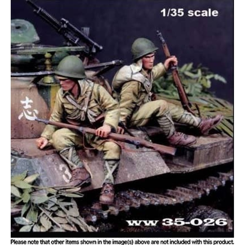 1/35 WW.II Imperial Japanese Army Tank Desant Set A Standing Crew