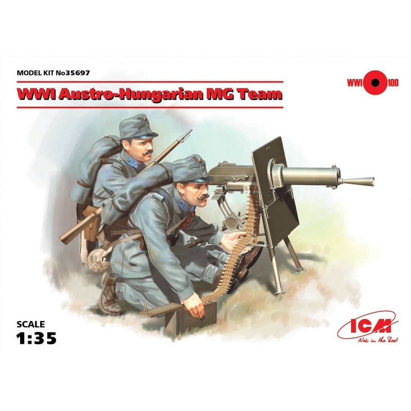 1/35 WWI Austro-Hungarian MG Team (2 Figures)