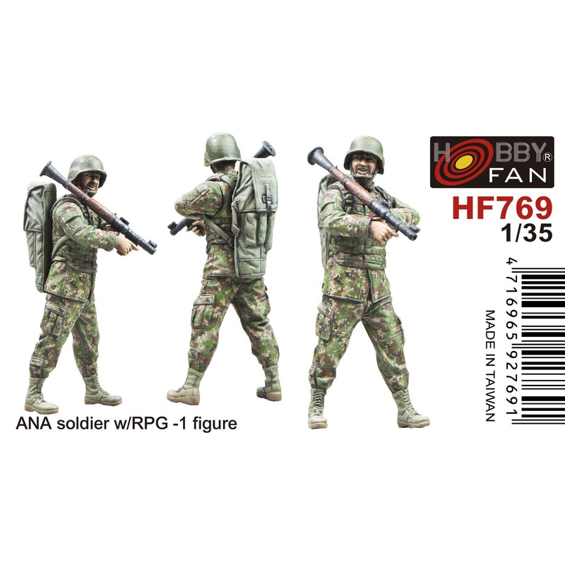 1/35 1 Afghan National Army Soldier w/ RPG Anti-Tank Grenade