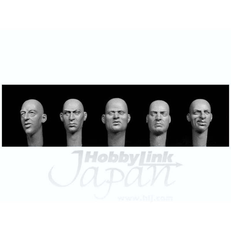 1/35 5 Additional Bald heads, European Features
