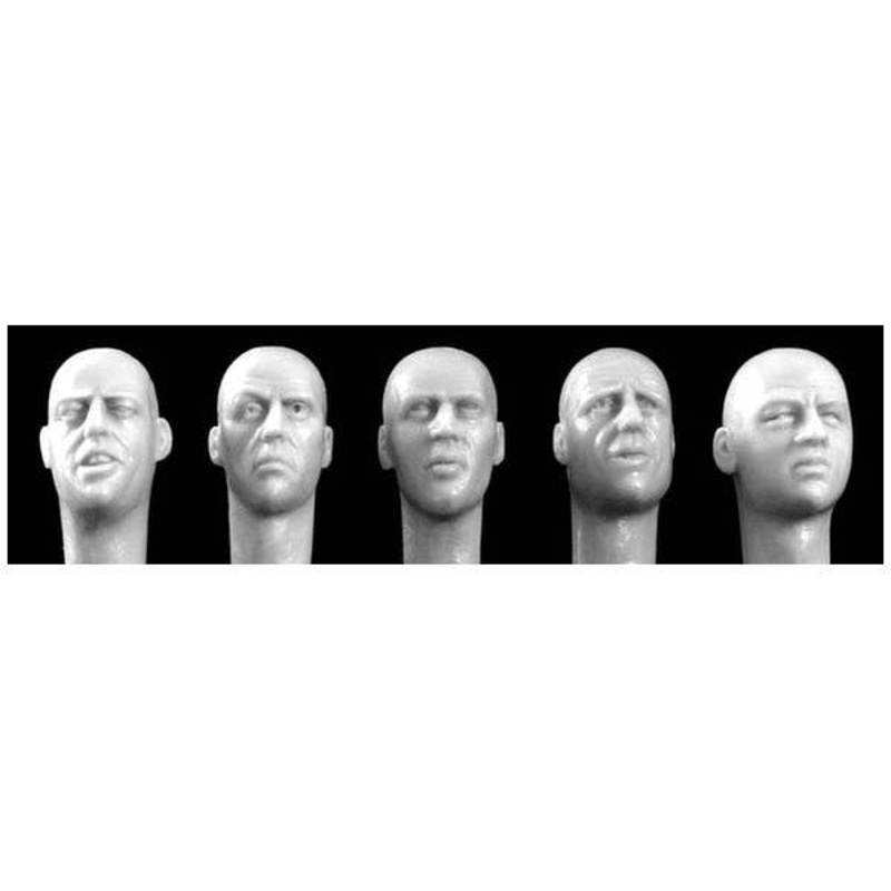 1/35 5 More Bald Heads with European Features