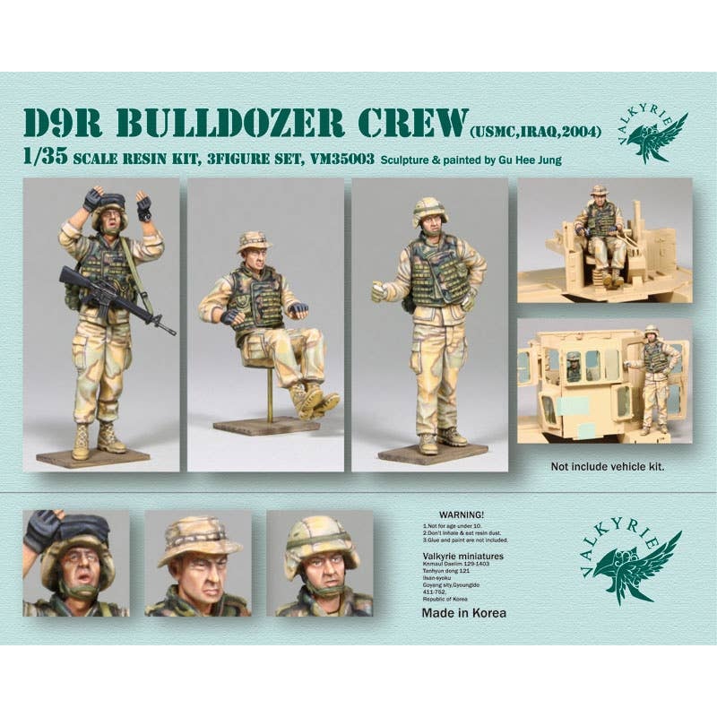 1/35 Current United States Marine Corps D9R Armored Bulldozer Crew Set (3 Pieces)
