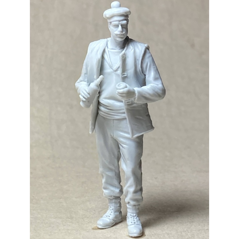 1/35 French Marine Armored Car Crewman with a Bottle of Wine