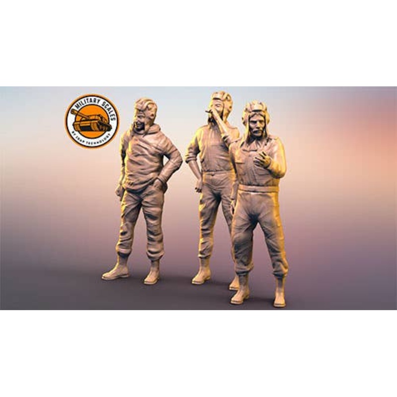 1/35 Tank soldiers set of 3 pcs