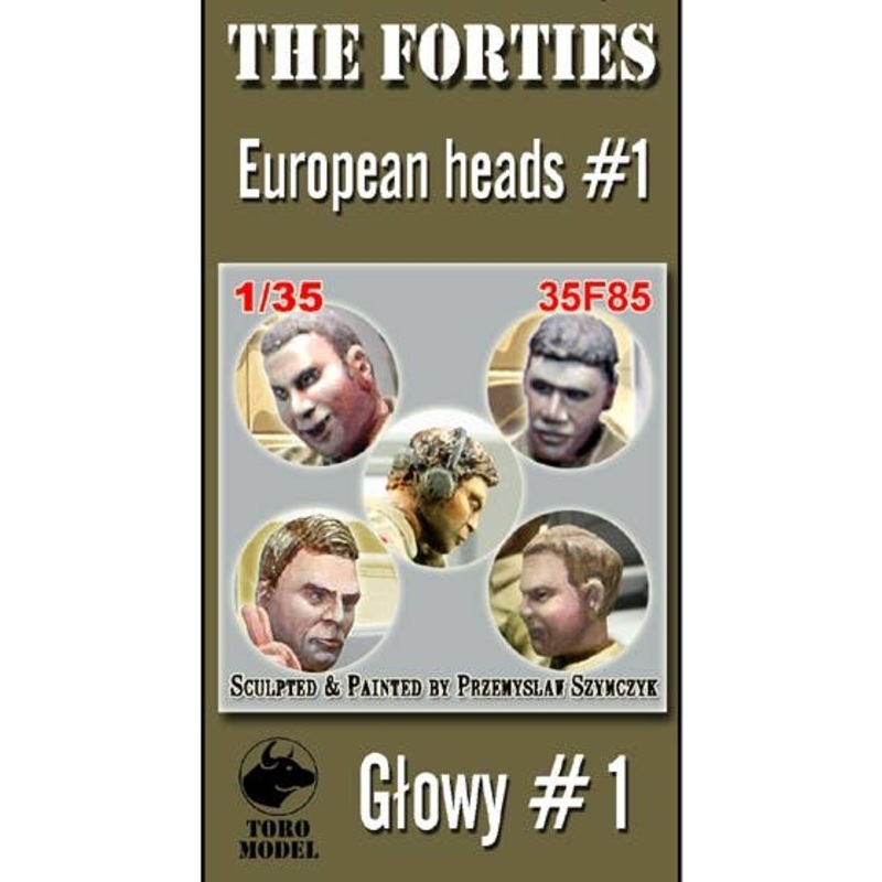 1/35 The Forties European Heads, Set 1