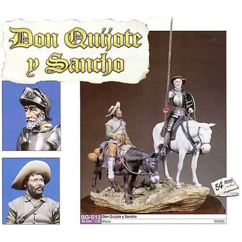1/32 Don Quixote and Sancho