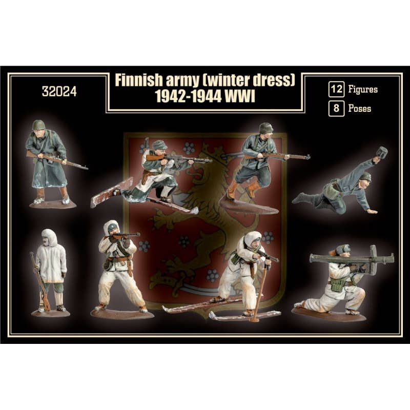 1/32 Finnish Army (Winter Dress), 1942-1944 (12Bodies / 8Poses)