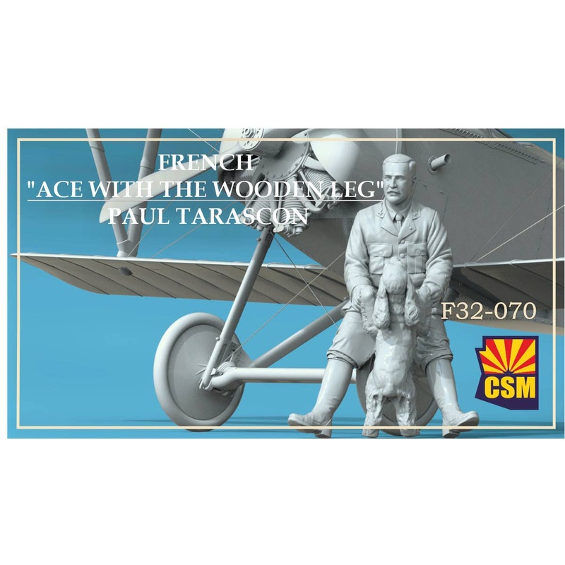 1/32 French Ace with a wooden leg Paul Tarascon