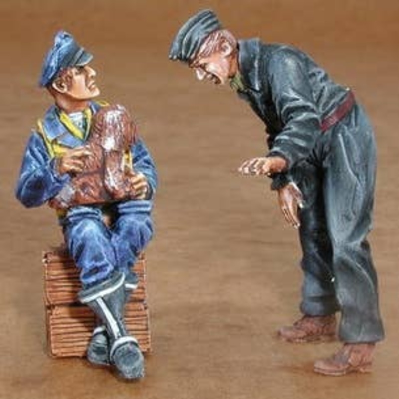 1/32 German Pilot + Mechanic WW II (2 figures)