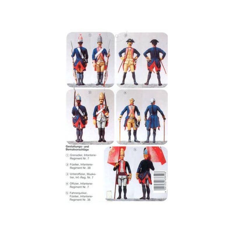 1/32 Prussian Soldiers 1756 (13pcs)