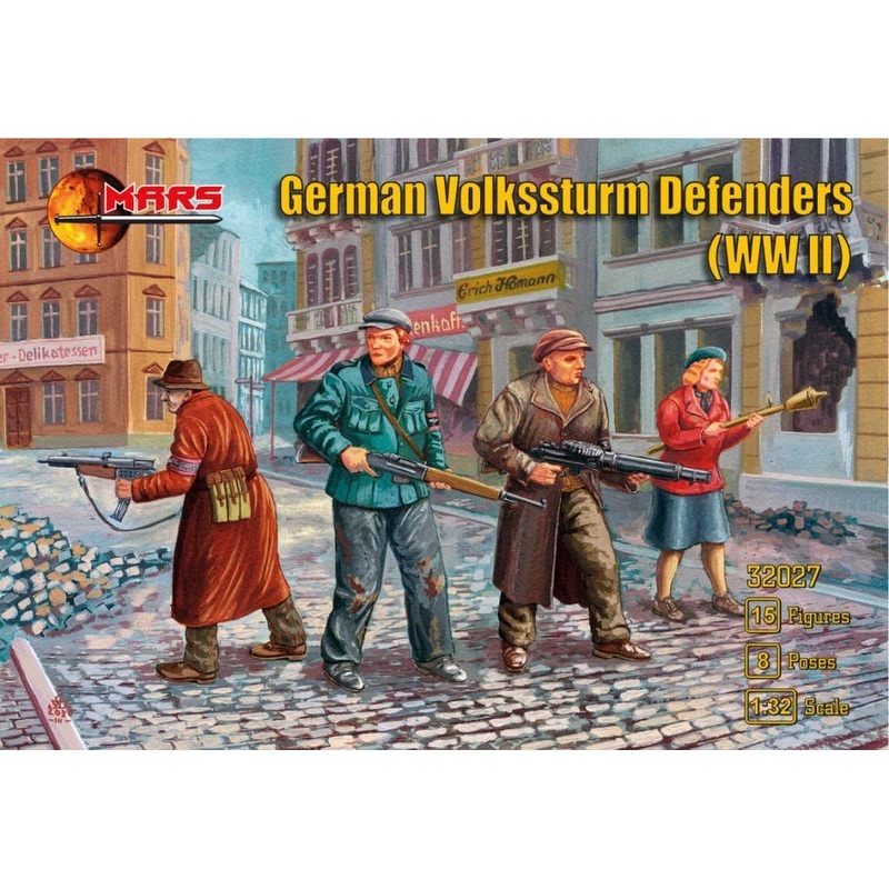 1/32 WW.Ii German Volkssturm (15 Bodies / 8 Poses)