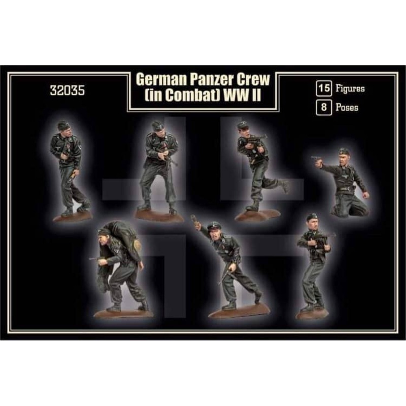 1/32 WWII German Panzer Crew (in Combat)