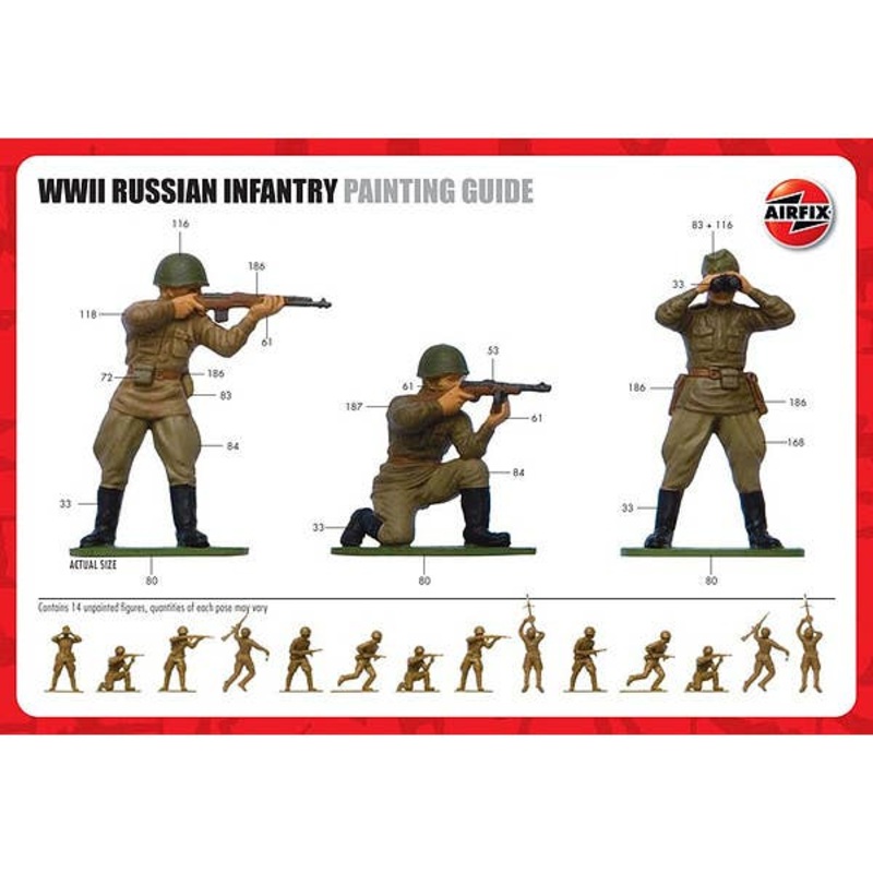 1/32 WWII Russian Soldier Set