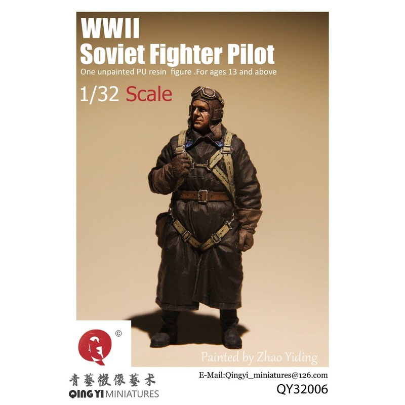 1/32 WWII Soviet Fighter Pilot