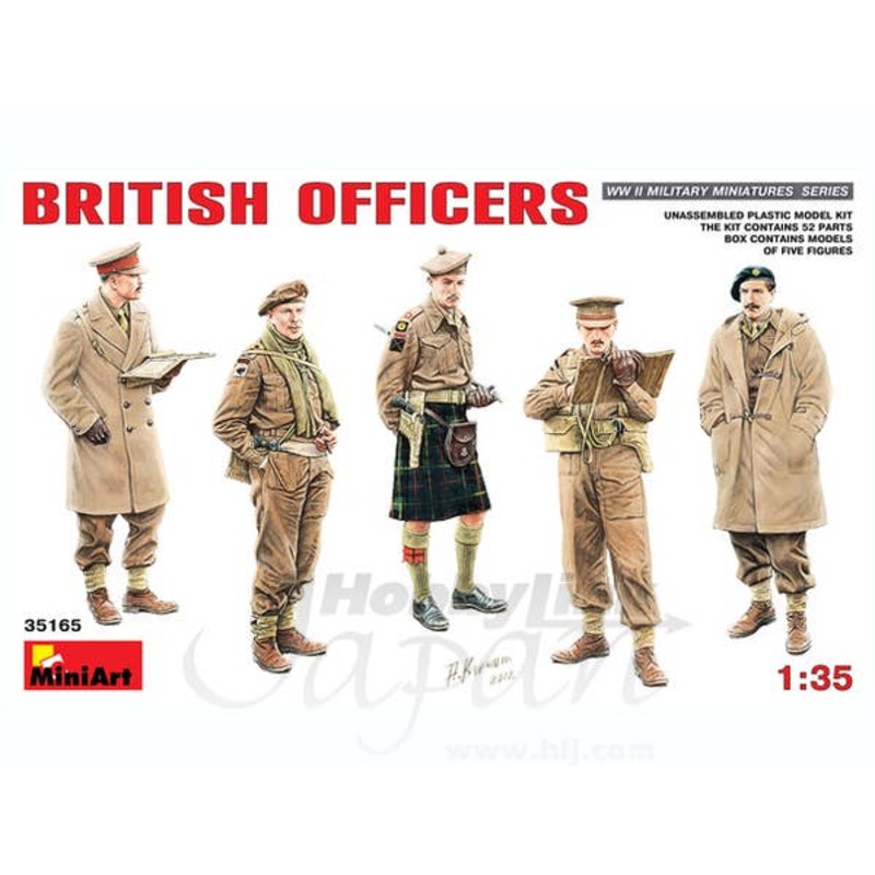 1/35 British Officers 5pcs