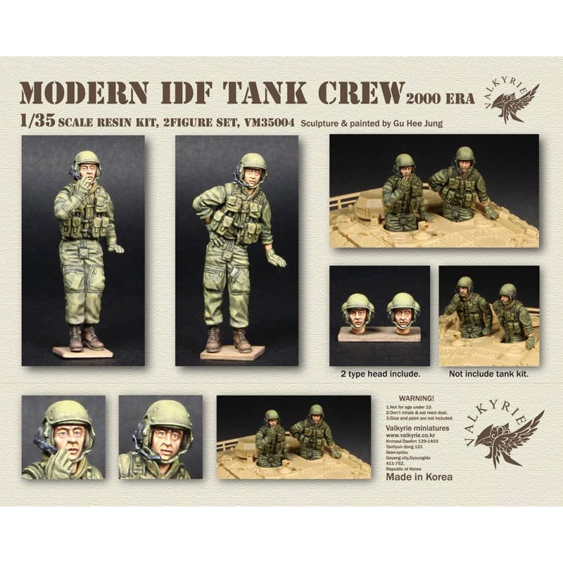 1/35 Current IDF Tank Crew Set 2000S (2 Pieces)