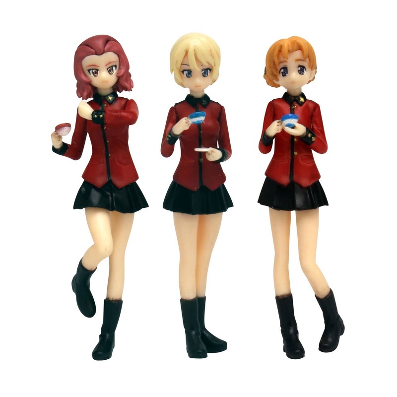1/35 Girls und Panzer Movie Ver St. Gloriana Girls High School Figure Set
