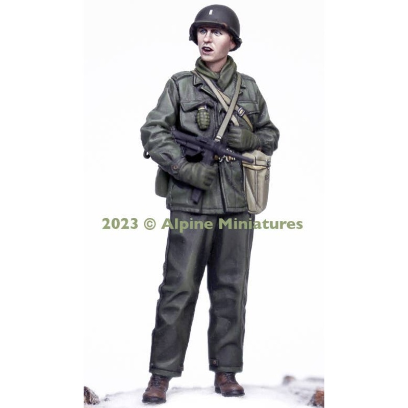 1/35 WWII US Army Infantry Infantry with M3 Grease Gun