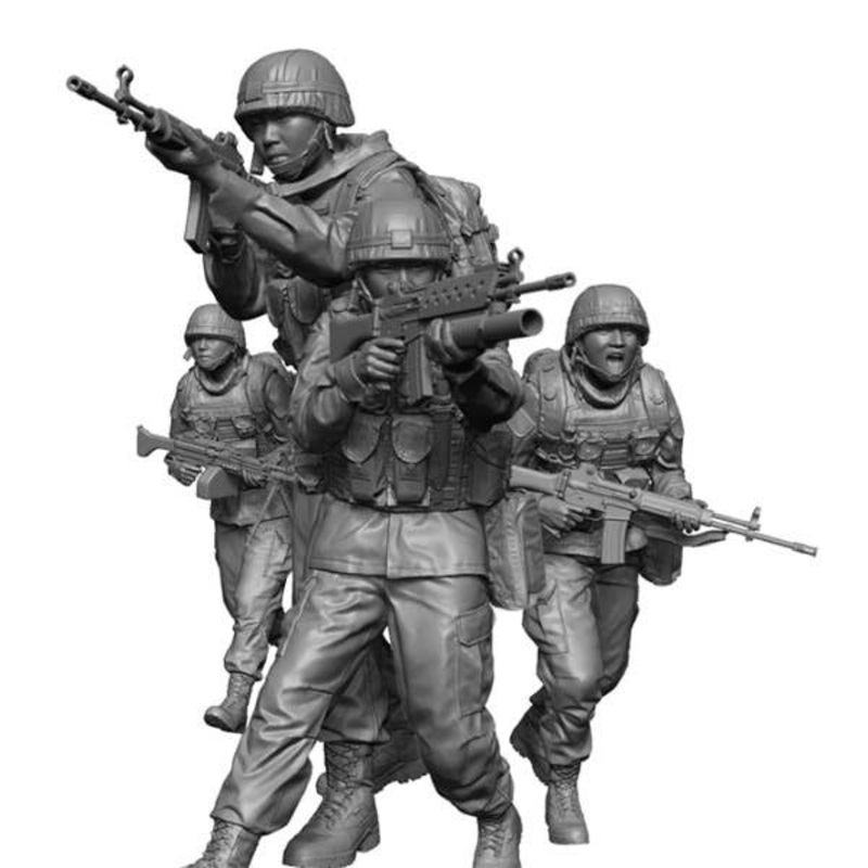 1/16 Current Use Korean Navy Marine Corps (ROKMC) Landing Infantry Set (4pcs)
