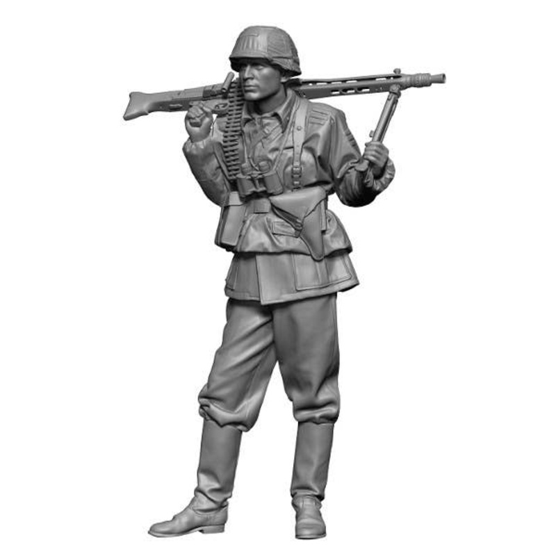 1/16 WWII German MG42 Machine Gunner