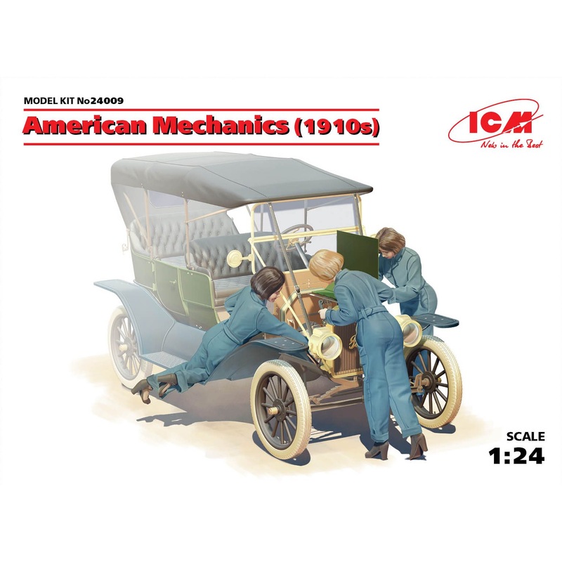 1/24 American Female Mechanics (1910s) (3 Figures)