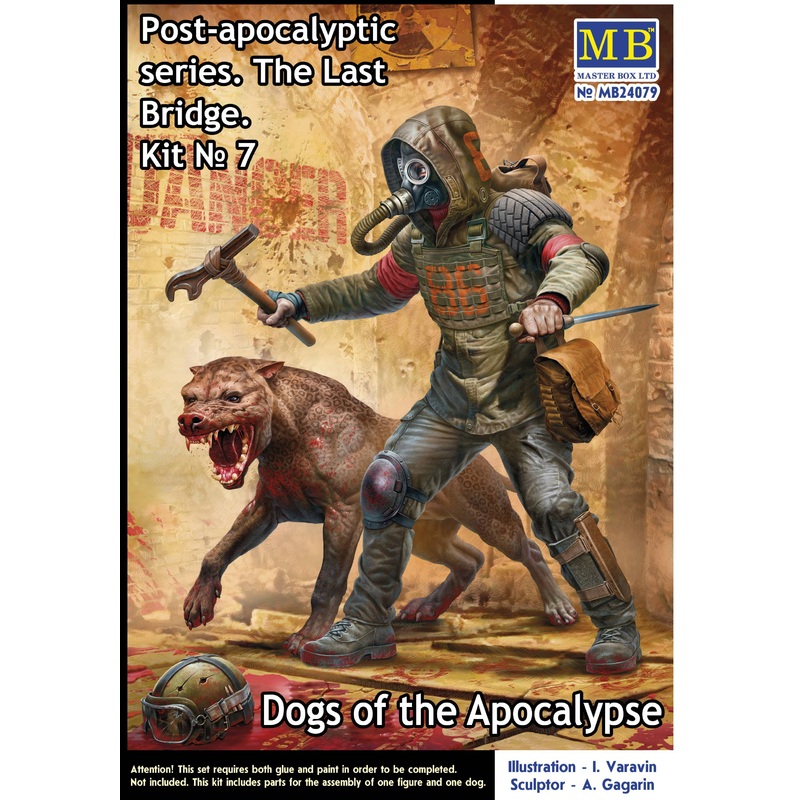 1/24 Post-apocalyptic series. The Last Bridge. Kit No. 7. Dogs of the Apocalypse