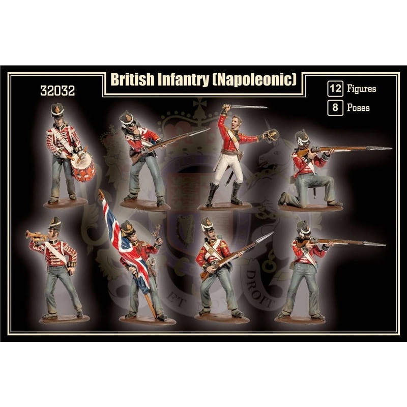 1/32 British infantry (Napoleonic) (12pcs)