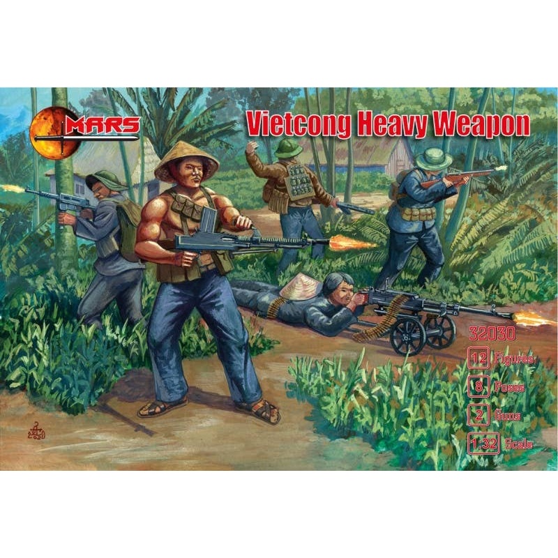 1/32 Viet Cong Heavy Armed Soldier (12 Bodies / 8 Poses)