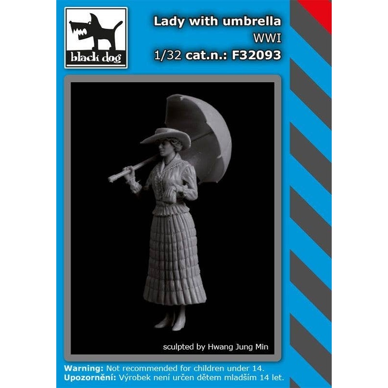 1/32 Woman With WW.I Umbrella