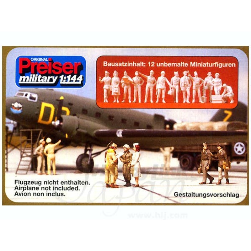 1/144 USAF Pilots & Ground Crew 1942-45 Set (12pcs)