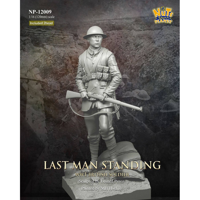 1/16 (120mm) WWI British Army Infantry Last Man Standing Full Body Statue