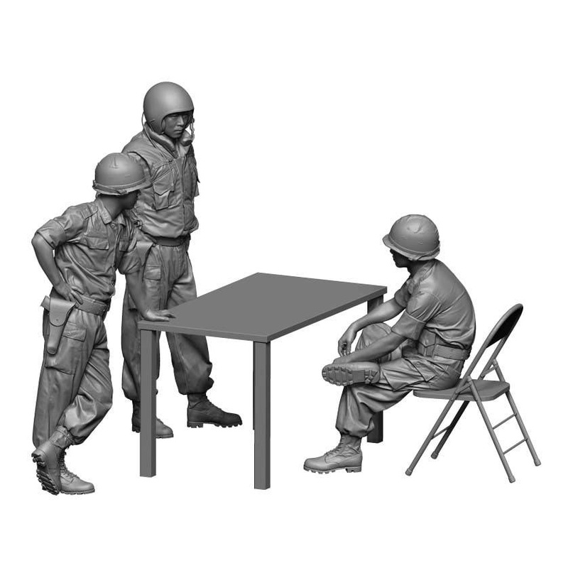 1/16 Current Korean Army Officer Set Vietnam War (3 pieces)