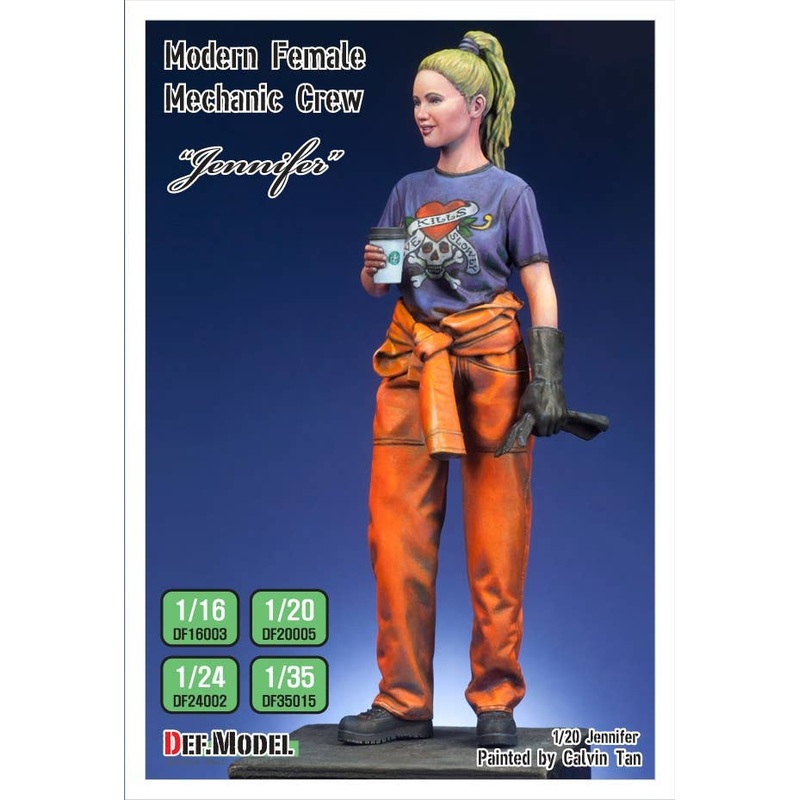 1/16 Modern Female Mechanic Jennifer