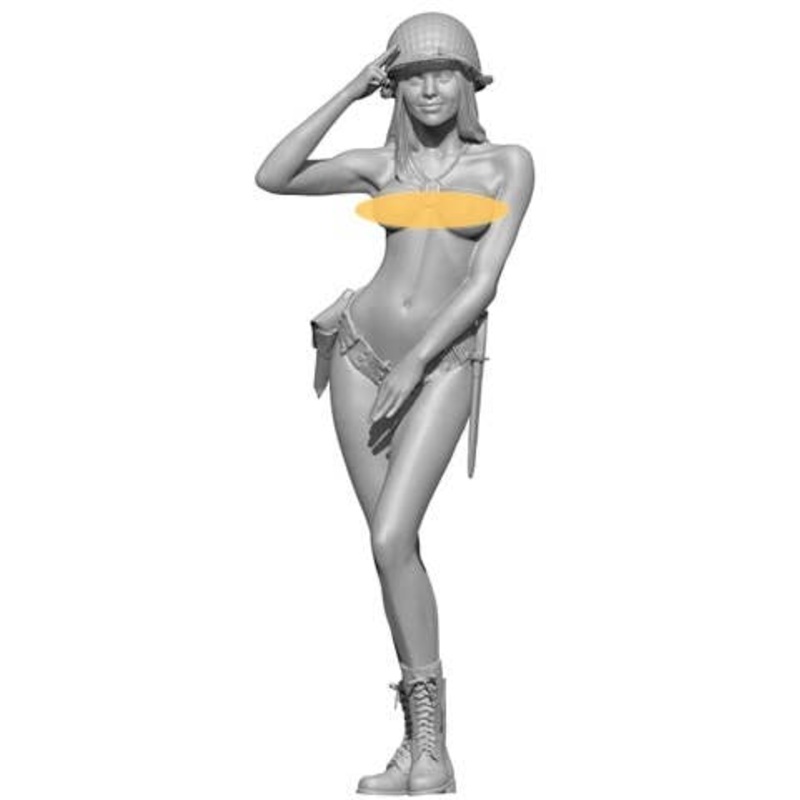1/16 Topless Ava Saluting