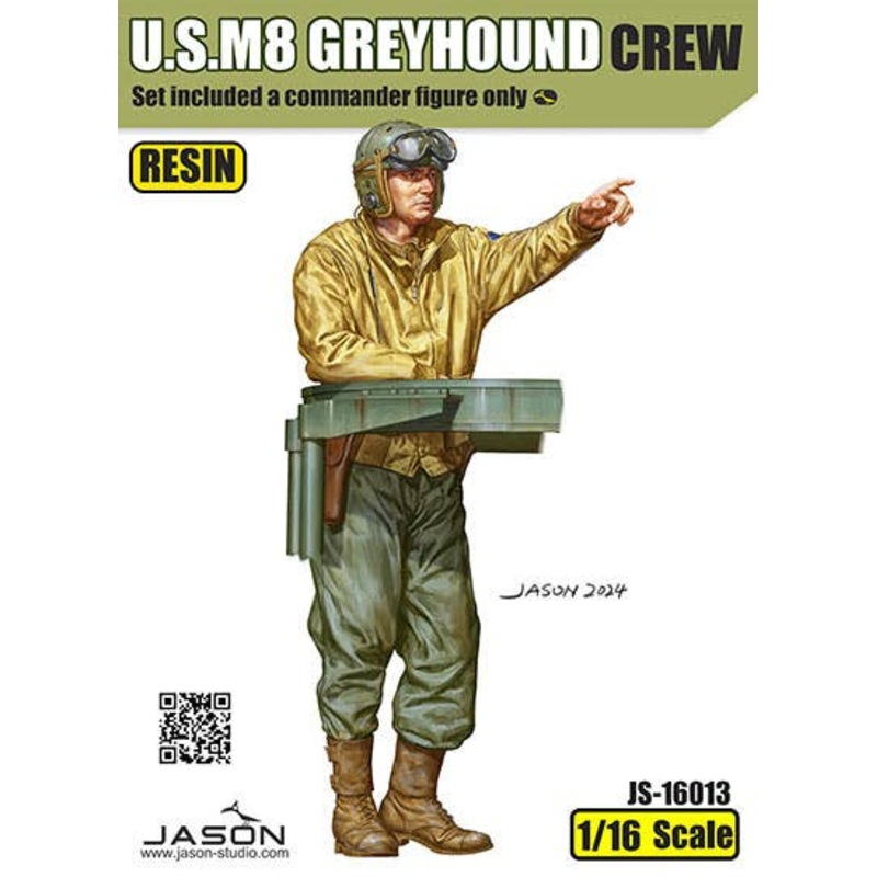 1/16 US M8 Greyhound Armored Vehicle Commander