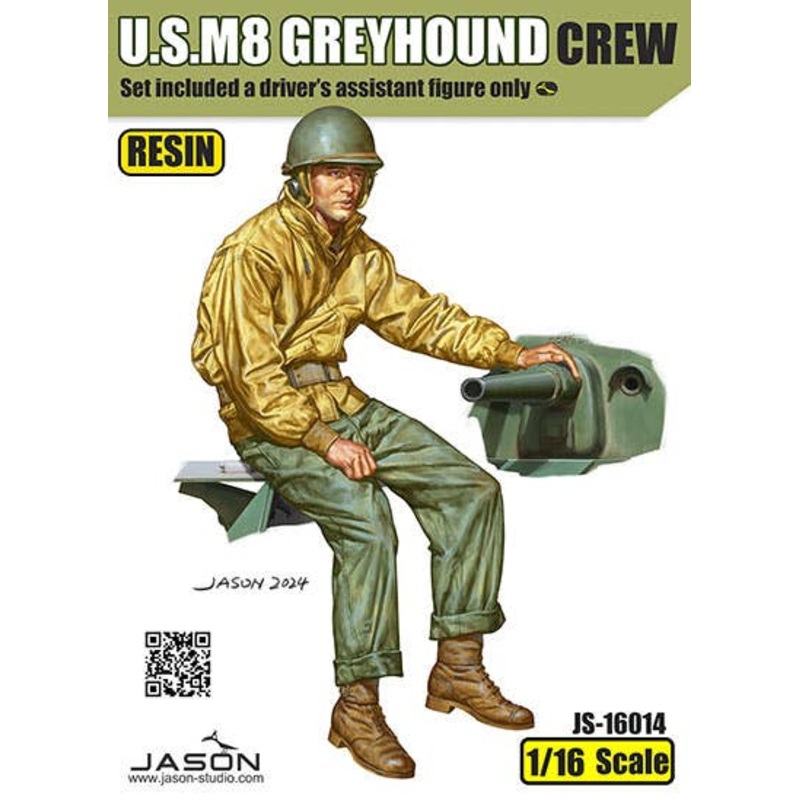 1/16 US M8 Greyhound Armored Vehicle Driving Assistant