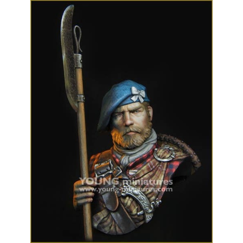 1/10 Modern Bust Scottish Highlander Brave Noble Highlander