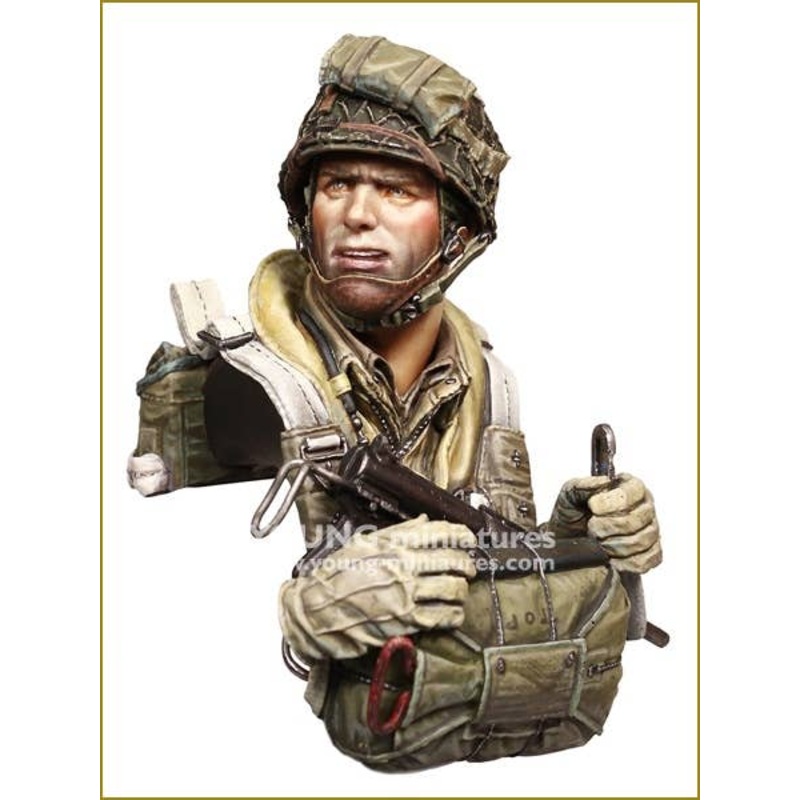 1/10 WW.II Bust U.S. Army Paratrooper Normandy 1944