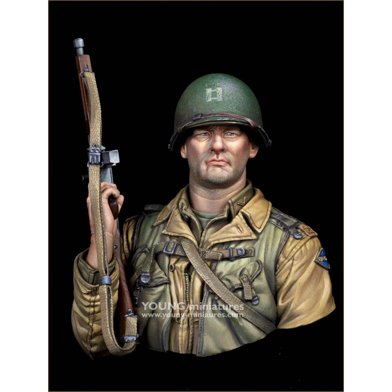 1/10 WWII US Army 2nd Ranger Battalion Soldier Normandy 1944 Bust