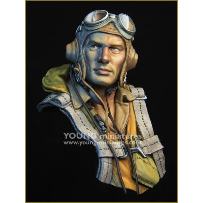 1/10 WWII US Navy Pilot Bust Battle of Midway 1942