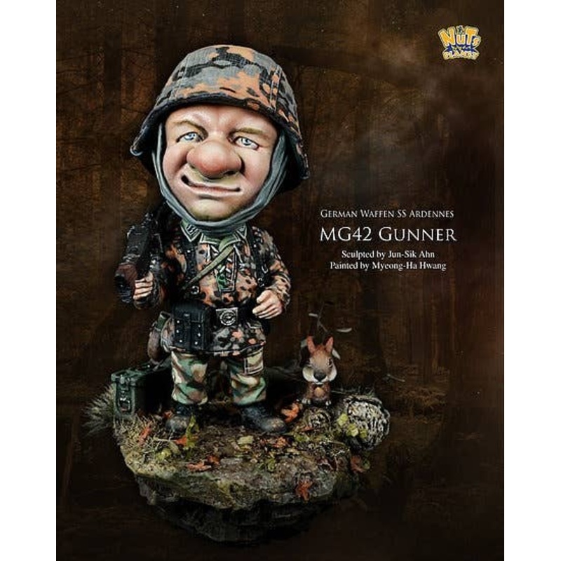German Waffen SS Ardennes MG-42 Gunner