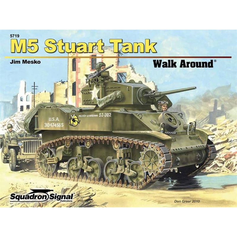 American M5 Stuart Light Tank Walk Around (Soft Cover Version)