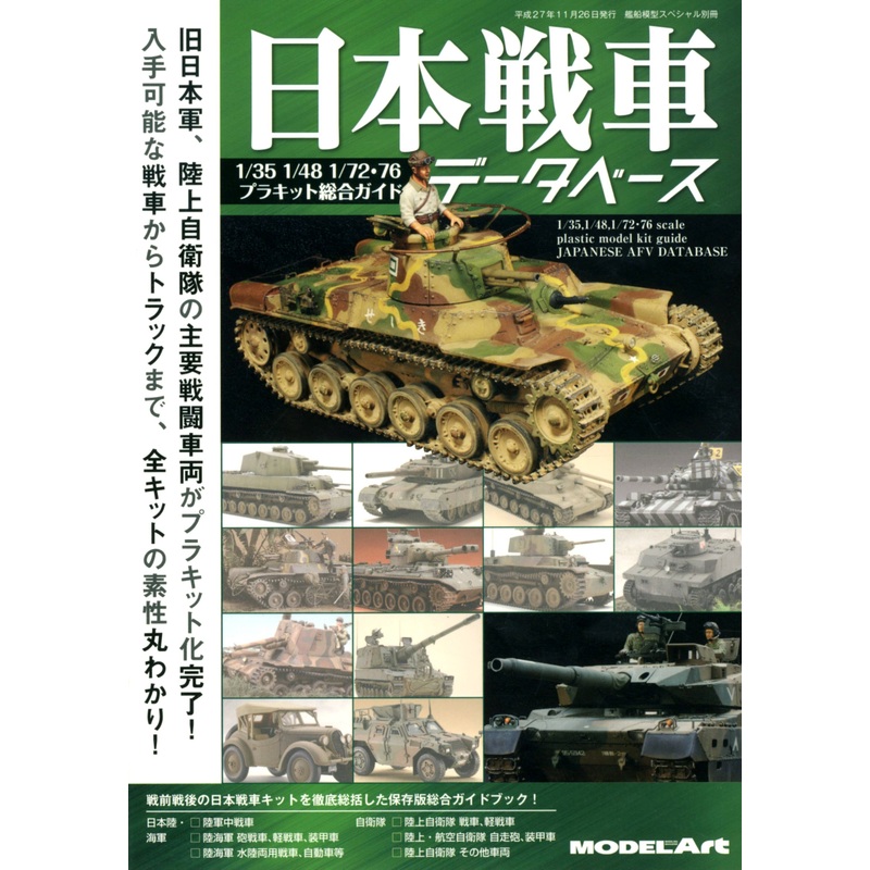 Japanese AFV Database (1/35,1/48,1/72,1/76 Scale Plastic Model Kit Guide)