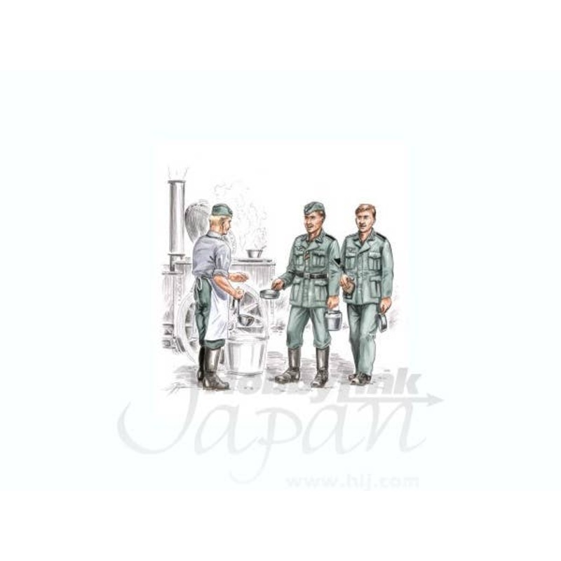 1/72 German soldiers at rest WW II