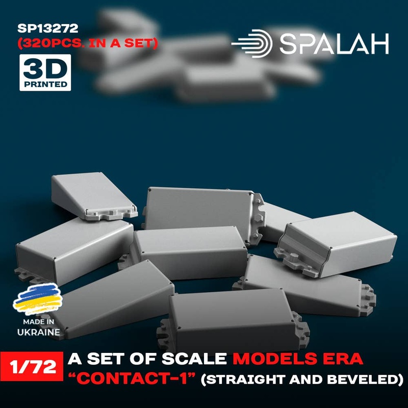 1/72 Set of scale models ERA Contact-1 straight and beveled , (320 pcs)