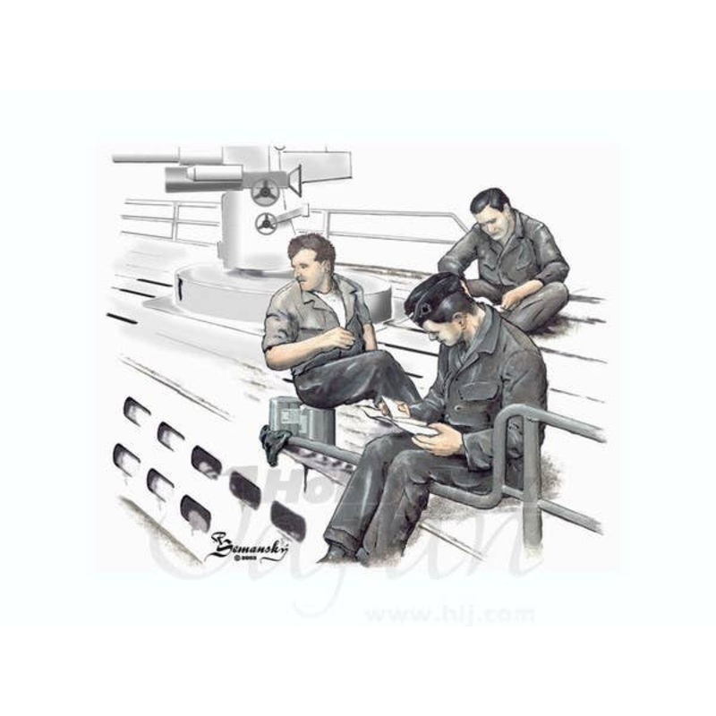 1/72 U-II crew at rest part 3/3 figures/