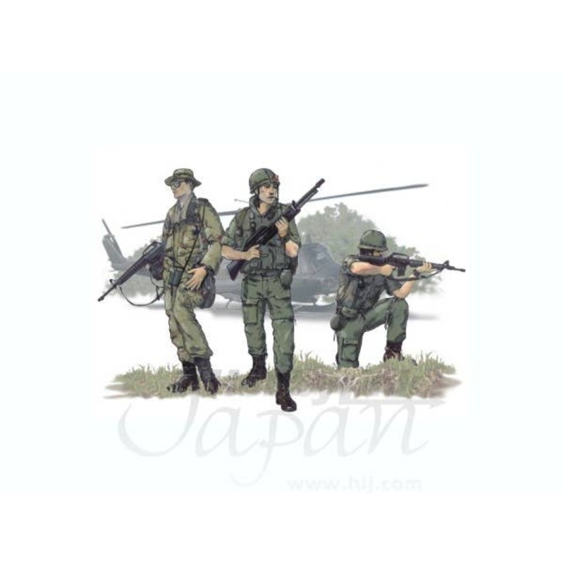 1/72 US Airborne Vietnam war 3 fig.