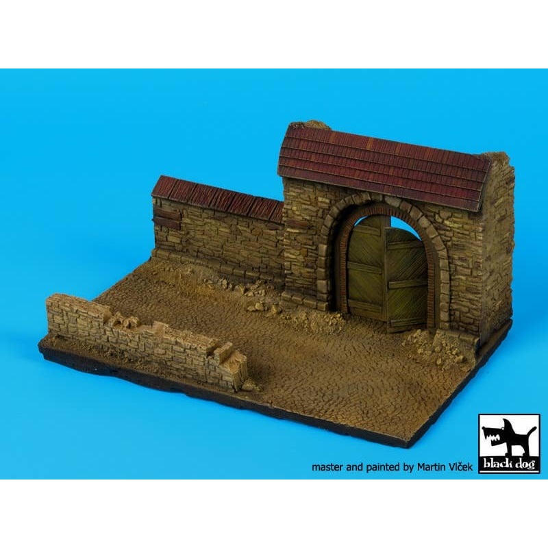 1/72 Wall with Gate No.2 (150mm x 90mm)